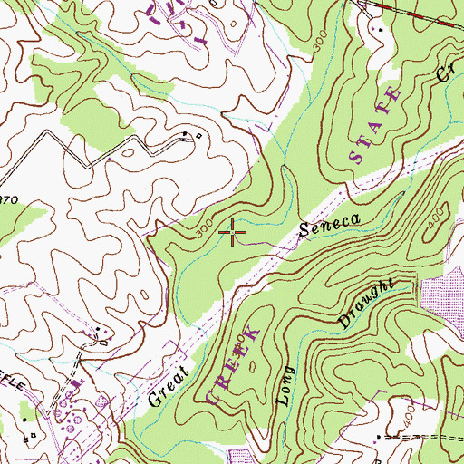 Topographic Map of Gunners Branch, MD