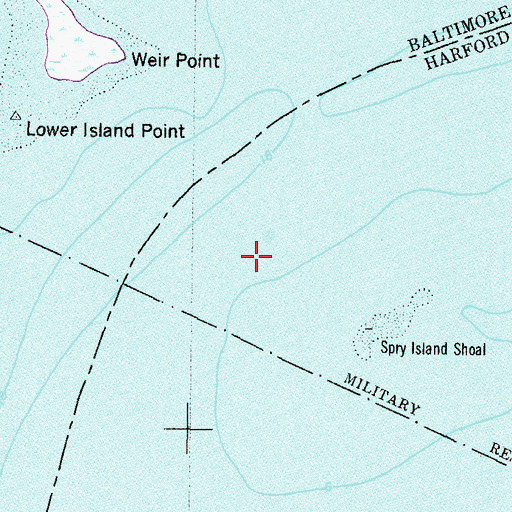 Topographic Map of Gunpowder River, MD