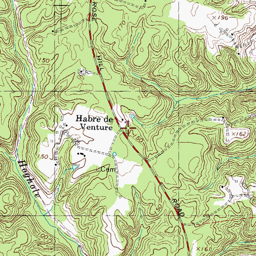 Topographic Map of Habre De Venture, MD