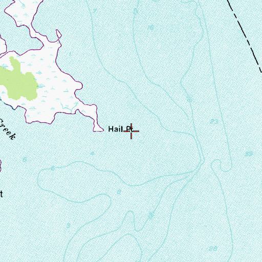 Topographic Map of Hail Point, MD