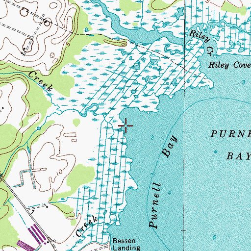 Topographic Map of Hancock Creek, MD