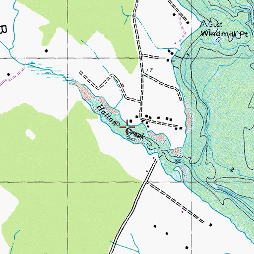 Topographic Map of Hatton Creek, MD