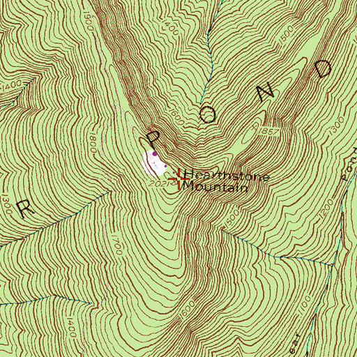 Topographic Map of Hearthstone Mountain, MD