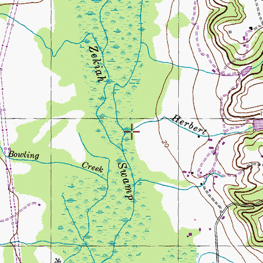 Topographic Map of Herbert Run, MD