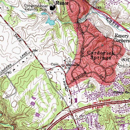 Topographic Map of Hermon Church, MD