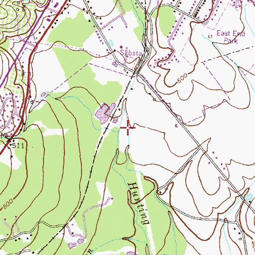 Topographic Map of High Run, MD