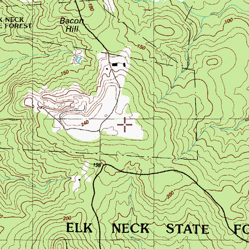 Topographic Map of Hog Hill, MD