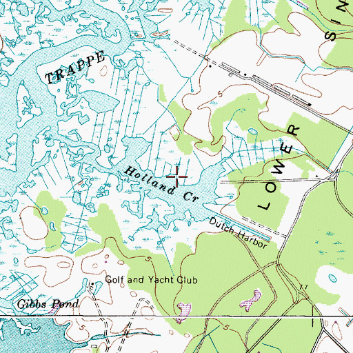 Topographic Map of Holland Creek, MD