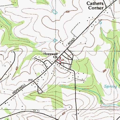 Topographic Map of Hopewell Church, MD