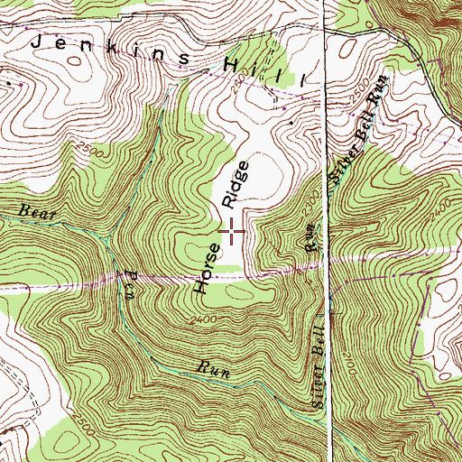 Topographic Map of Horse Ridge, MD
