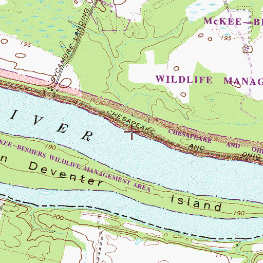 Topographic Map of Horsepen Branch, MD