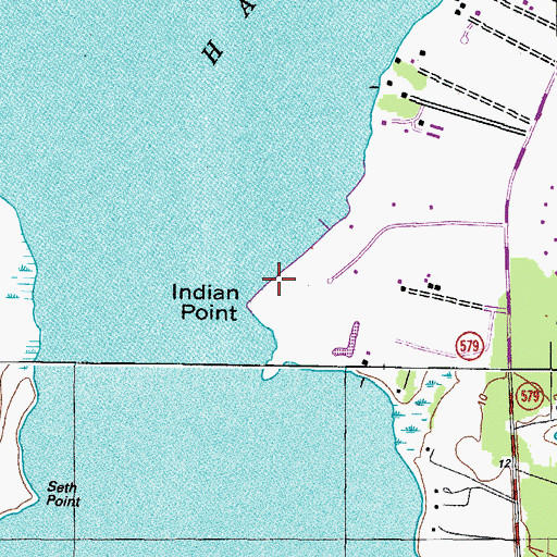 Topographic Map of Indian Point, MD