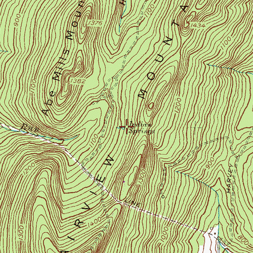 Topographic Map of Indian Springs, MD