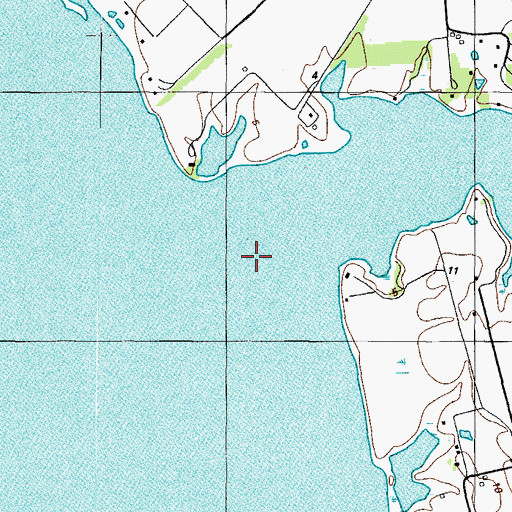 Topographic Map of Island Creek, MD