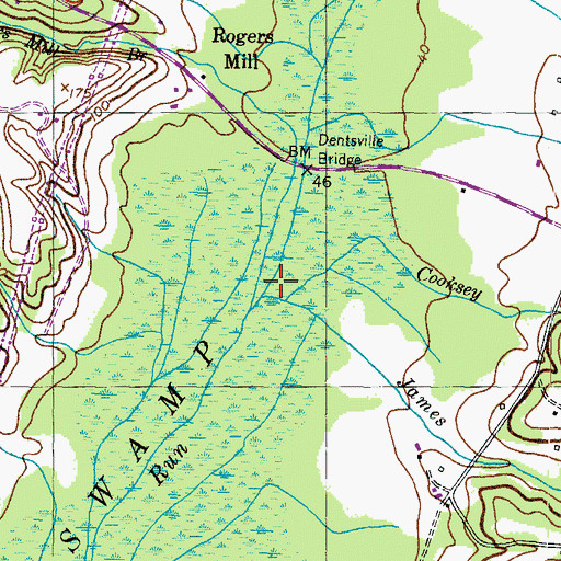 Topographic Map of James Run, MD