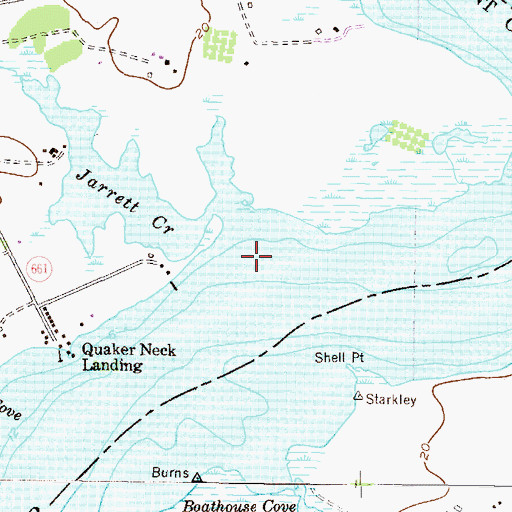 Topographic Map of Jarrett Creek, MD