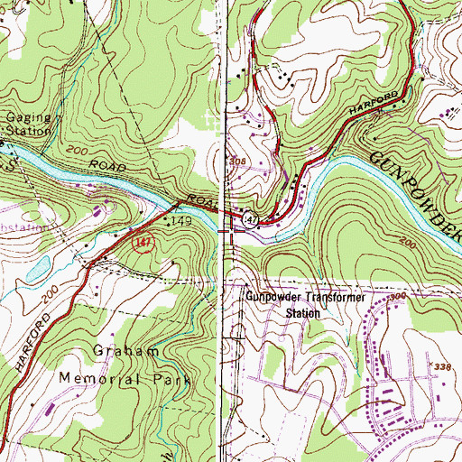 Topographic Map of Jennifer Branch, MD