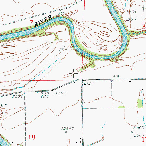 Topographic Map of Rose Place, AR