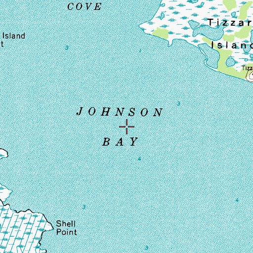 Topographic Map of Johnson Bay, MD