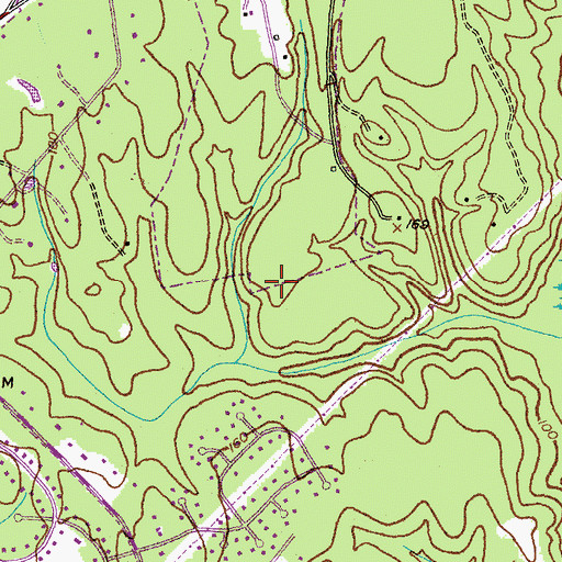 Topographic Map of Kerrick Swamp, MD