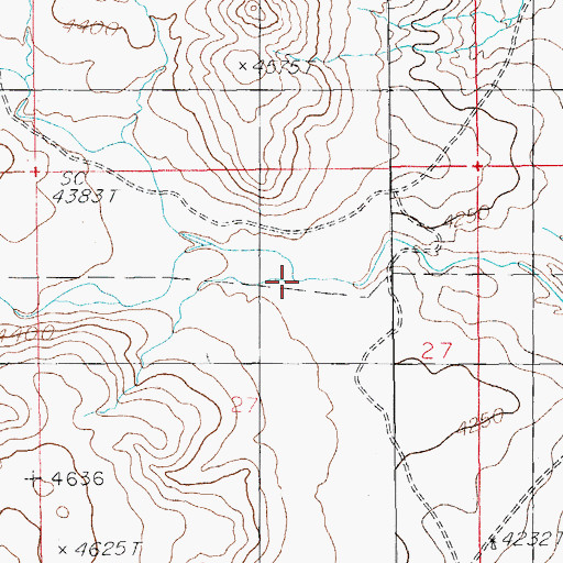 Topographic Map of Hog Canyon, AZ