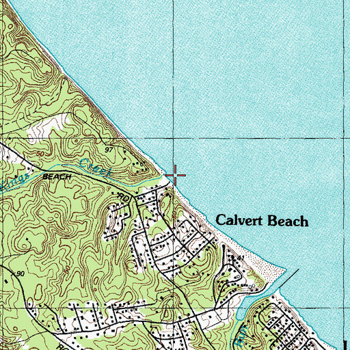 Topographic Map of Kings Creek, MD