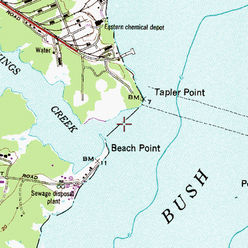Topographic Map of Kings Creek, MD