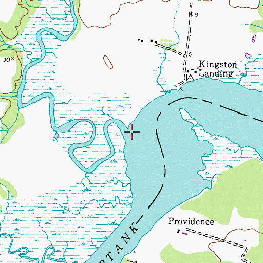 Topographic Map of Kings Creek, MD