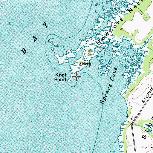 Topographic Map of Knot Point, MD