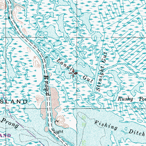 Topographic Map of Landing Gut, MD