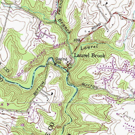 Topographic Map of Laurel Brook, MD