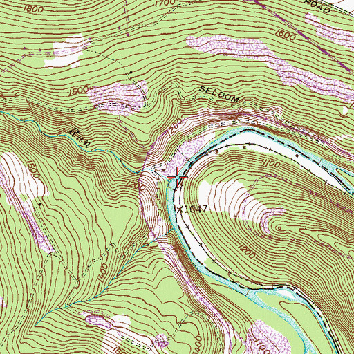 Topographic Map of Laurel Run, MD