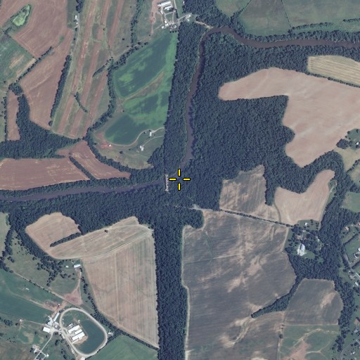 Aerial/Satellite Image of Le Gore Bridge, MD