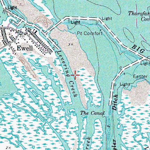 Topographic Map of Levering Creek, MD