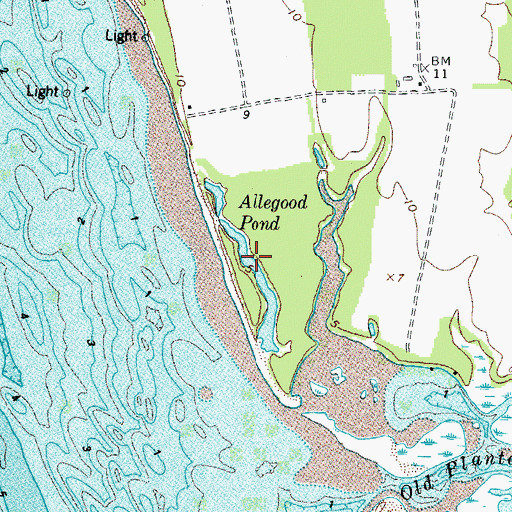 Topographic Map of Little Annemessex River, VA