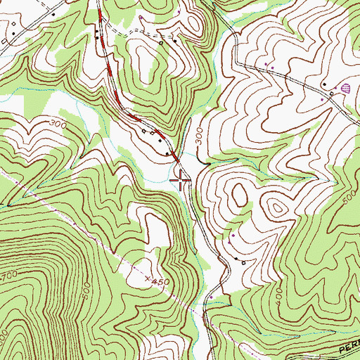 Topographic Map of Little Bennett Creek, MD