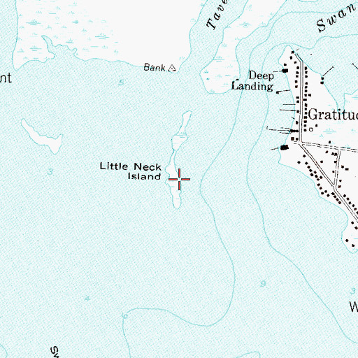 Topographic Map of Little Neck Island, MD