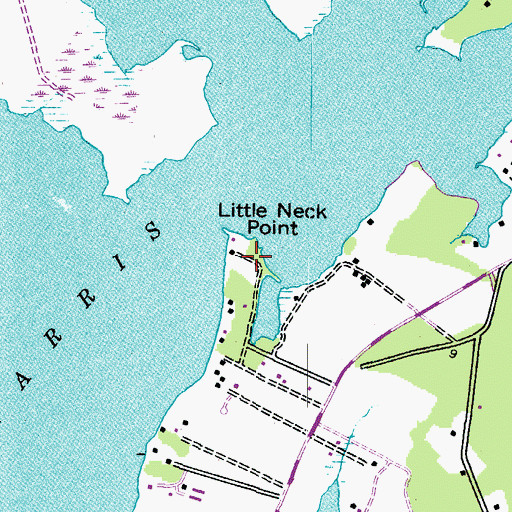 Topographic Map of Little Neck Point, MD