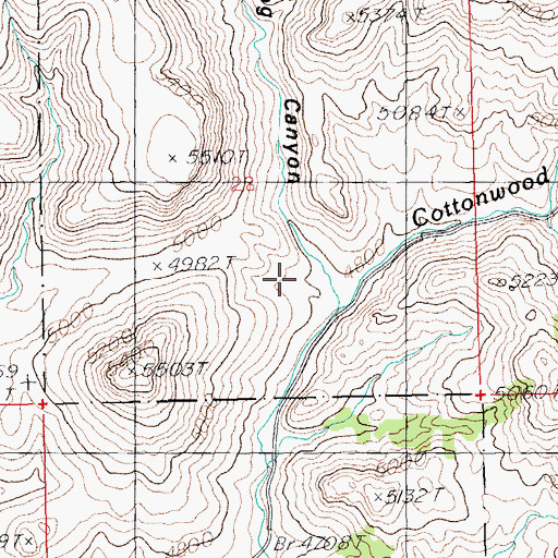 Topographic Map of Hog Canyon, AZ