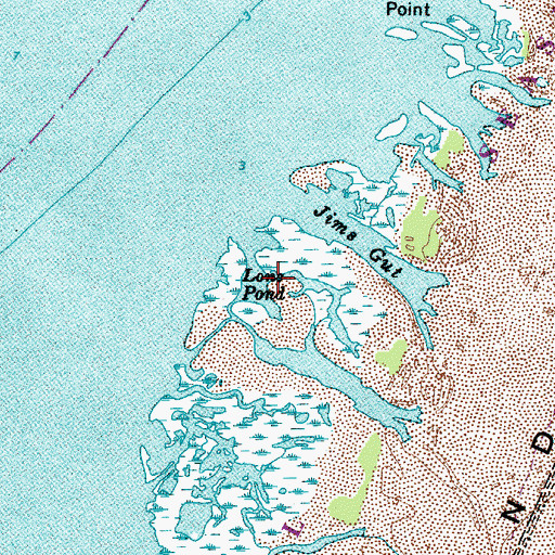 Topographic Map of Lone Pond, MD