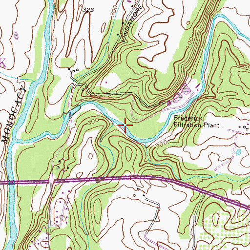 Topographic Map of Long Branch, MD