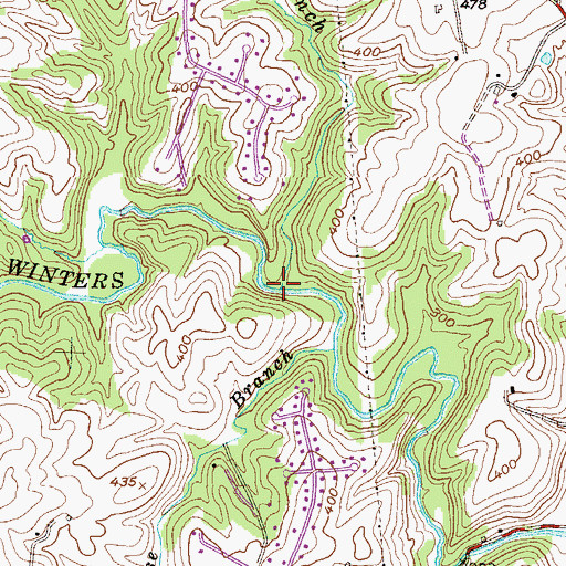 Topographic Map of Long Branch, MD