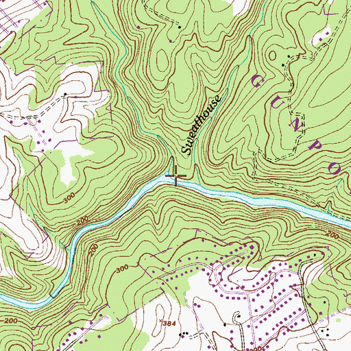 Topographic Map of Long Green Creek, MD