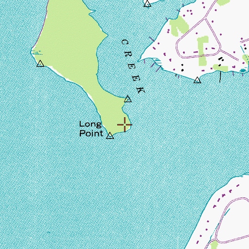 Topographic Map of Long Point, MD