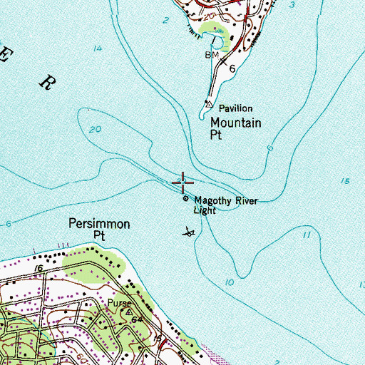 Topographic Map of Magothy River, MD