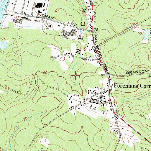 Topographic Map of Marley Neck, MD