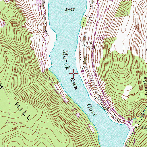 Topographic Map of Marsh Run Cove, MD