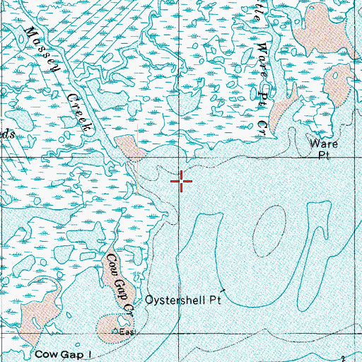 Topographic Map of Massey Creek, MD