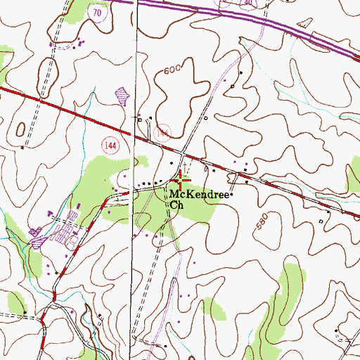 Topographic Map of Sharon Missionary Baptist Church, MD