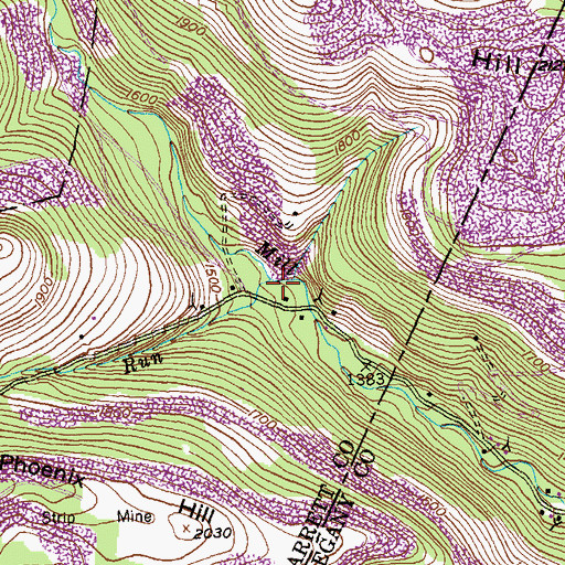 Topographic Map of Michaels Run, MD